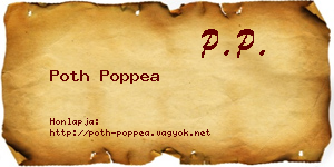 Poth Poppea névjegykártya